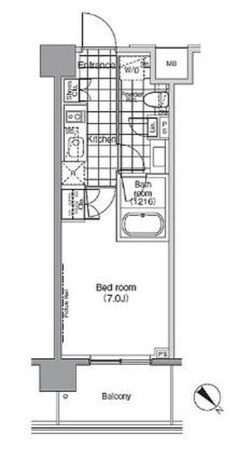 パークハビオ赤坂の物件間取画像